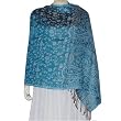 Scarf in Wool & Blend Silk Womens Outerwear Wraps Fashsion for Spring India 72 x 27 inches