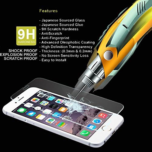 iphone 6S (4.7 inch) HD Clear Ballistic Glass Screen Protector, - Protect Your Screen from Scratches - 912.99% Clarity and Touchscreen Accuracy /(1-Pack)