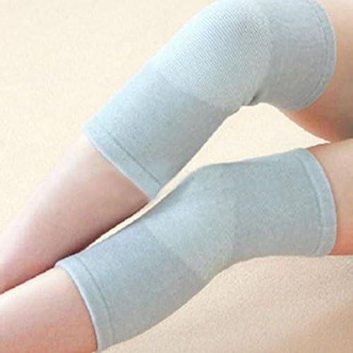 CoolHome Bamboo Charcoal Fiber Elastic Compression Knee Brace Support for Outdoor Sports Yoga Dance (one pair) (S)