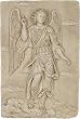 Archangel Raphael Pointing Upwards Wall Relief, Store
