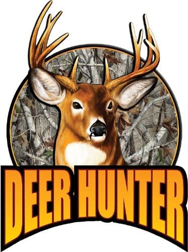 6" Deer Hunter hunting custom logo #1 Wall Graphic Sticker Decal Home Kids Game Room Man Cave Garage window Art Decor NEW