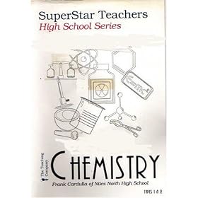 Superstar Teachers - High School Series - Chemistry with Frank Cardulla of Niles North High School - Two VHS Videotapes and One Booklet - Tape 1: Introduction and Philosophy, Quantitative Reasoning in Life and Chemistry, Density, The SI System of Measurement, Converting Between Systems of Measurement, The Mole Concept - Tape 2: The Mole, Solving Mole Problems, Avogardo's Hypothesis and Molar Volume, Percent Composition and Empirical Formulas, Solving Empirical Formula Problems, Writing and Balancing Chemical Equations, An Introduction to Stoichiometry, Stoichiometry Problems