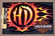 Harley Davidson Motorcycle Orange Flame Indoor Outdoor Rug