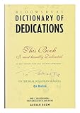 Bloomsbury dictionary of dedications