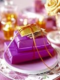 Christmas Table Setting in Violet and Gold Photographic Poster Print by Alexander Van Berge, 18x24