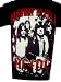 Mosquitohead Mens 'AC/DC HIGHWAY TO HELL' Distressed Bleach Print T-Shirt- Black