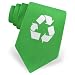 Recycle by The American Necktie Co green microfiber ties