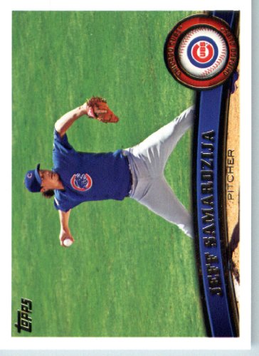 2011 Topps Baseball Card # 564 Jeff Samardzija - Chicago Cubs - MLB Trading Card (Series 2) in a Protective Screwdown Case