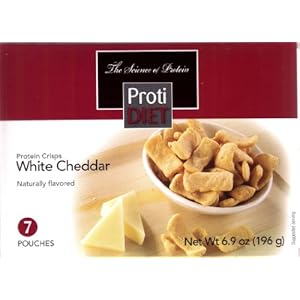 Proti Diet White Cheddar Protein Crisps (7 Pouches)