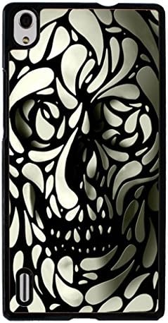 Hard Case for Huawei Ascend P7 ( Skull Tattoo Partterned)