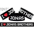 I Love Jonas Brothers Wristband One Inch Concert Bracelet