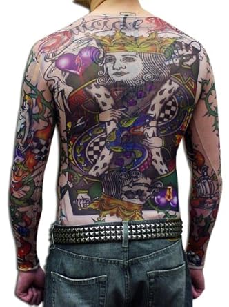 tattoos for women magazine subscription on Amazon.com: Suicide Kings Tattoo Long Sleeve Shirt, Tattoo Body Suit ...