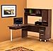 Aero Lite L-Shape Work Station (Reversible) with Hutch - Nexera Furniture - 400161