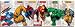 All Products : Marvel Heroes (Captain America, Thing, Spider-Man, Iron Man, Hulk, Wolverine, Door) Art Poster Print - 24" X 60"