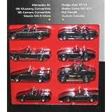 1995 Hot Wheels Black Convertible Collection Set of 8 - Mercedes SL '65 Mustang '95... by Hot Wheels