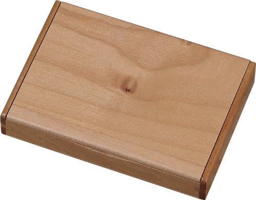 Visol Products V803B Arolla Natural Maple Wood and Rosewood Desktop Business Card Holder