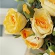 Artifical Flora White or Yellow Rose - Bouquet 6pcs