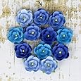 Avante Paper Flowers 1" 12/Pkg-Blue