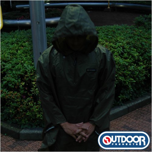 Cover image : 【OUTDOOR】 レインポンチョ 雨合羽 4色 レインコート デュポン撥水加工仕様