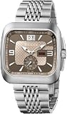 Gucci G-Coupe Steel Bracelet Brown Dial Mens Watch YA131301