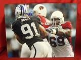 Oakland Raiders Trevor Scott Autographed 8x10 Photo, Proof Photo of Trevor Signing for Us.