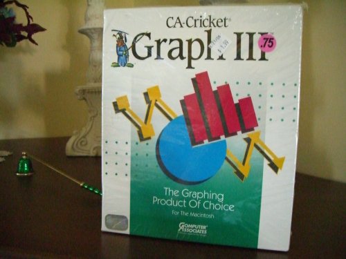 Childrens Toyshop  Software : Ca-cricket Graph Iii. The Graphing Product of Choice. Not in Cd but a Drive Diskettes.