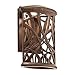 Kichler Lighting 49249AGZ LED Maya Palm 13-1/2-Inch Light Outdoor LED Wall Lantern, Aged Bronze