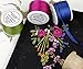 Threadart 100% Pure Silk Ribbon - 7mm White - No. 003-3 Sizes - 50 Colors