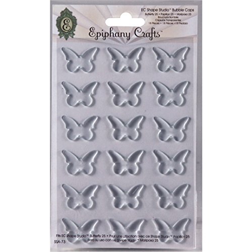 Epiphany Crafts Clear Bubble Caps, Butterfly