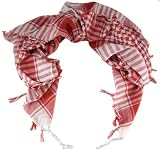 Arab Keffiyah Kafiyah Head Scarf Shemagh Red/Black