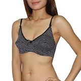 Womens Dereon Lingerie Perfectly Fit Unpadded Underwired Soft Cup Bra / Underwear - Black & White