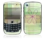 Line Flower Design Decal Skin Sticker for BlackBerry Curve 8500 Cell Phone