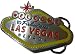 WELCOME TO LAS VEGAS - BELT BUCKLE + display stand