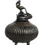 Ideas for Gifts - Metal Craft Unique Handmade Indian Artifacts 3.5 x 4.5 inches (inkpot015)