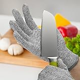 Chef's Star Cut Resistant Gloves with CE Level 5 Protection - Protective Safety Kitchen Cut Protecti