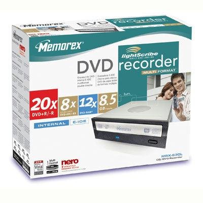 Memorex 20x LightScribe Internal DVD Recorder (32023220)