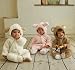 Baby bear snowsuit hoodie clothing/dress up/outfit/soft white plush suit with hoodie, VERY CUTE CHRISTMAS 3-6months 70cm