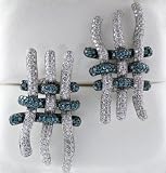 18k White Gold Diamond Palmiero Jewellery Design Earrings