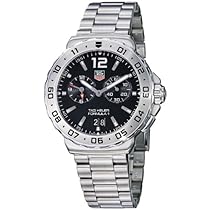 Big Sale TAG Heuer Men's WAU111A.BA0858 Formula 1 Black Dial Grande Date Alarm Watch