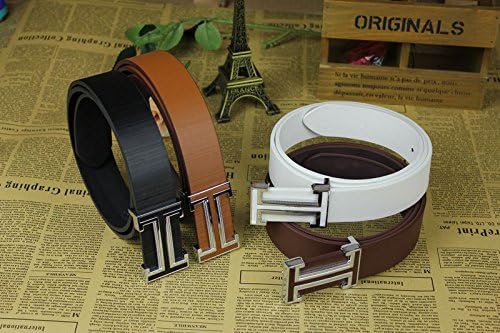 Free Shipping Hot 2014 Fashion Pu & Cowskin Leather Belt Good Quality H Buckle Trouser Hip Belts for Men Q53