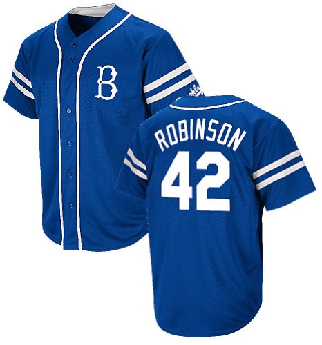 Majestic Jackie Robinson Cooperstown Heater Baseball Jersey (L=44)