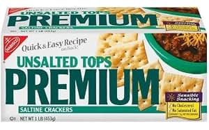 salt free crackers and chips