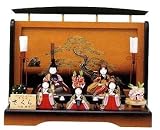 ひな人形 木目込 大里彩 作 五人飾り 4fk8207 段飾り 雛人形