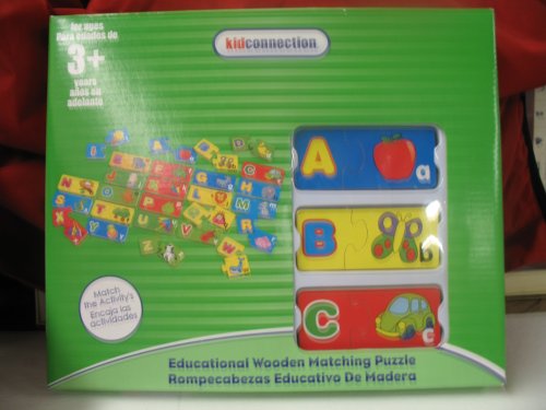510qUuM6OUL Kidconnection Educational Wooden Matching Puzzle