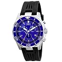 Invicta Men's II Collection Racing Sport Chronograph Stainless Steel and Black Rubber Watch #5383