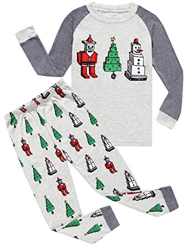 Boys Christmas Pajamas Little Kids Pjs Sets 100% Cotton Sleepwears Toddler Clothes
