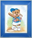 Sports Bear Baseball Star - Childrens Wall Art, Kids Wall Art, Nursery Wall Art