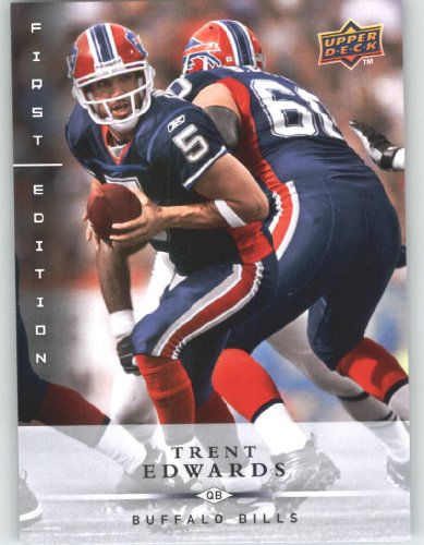 Trent Edwards / Buffalo Bills / 2008 Upper Deck First Edition Football Card # 16 / NFL Football Trading Card in Screwdown!