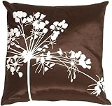 Pillow Decor - Brown with White Spring Flower 16