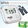Golf Buddy VOICE GPS System Bundle With Callaway HX Bite Golf Balls 3 Pk & 10X25 Compact Binocular